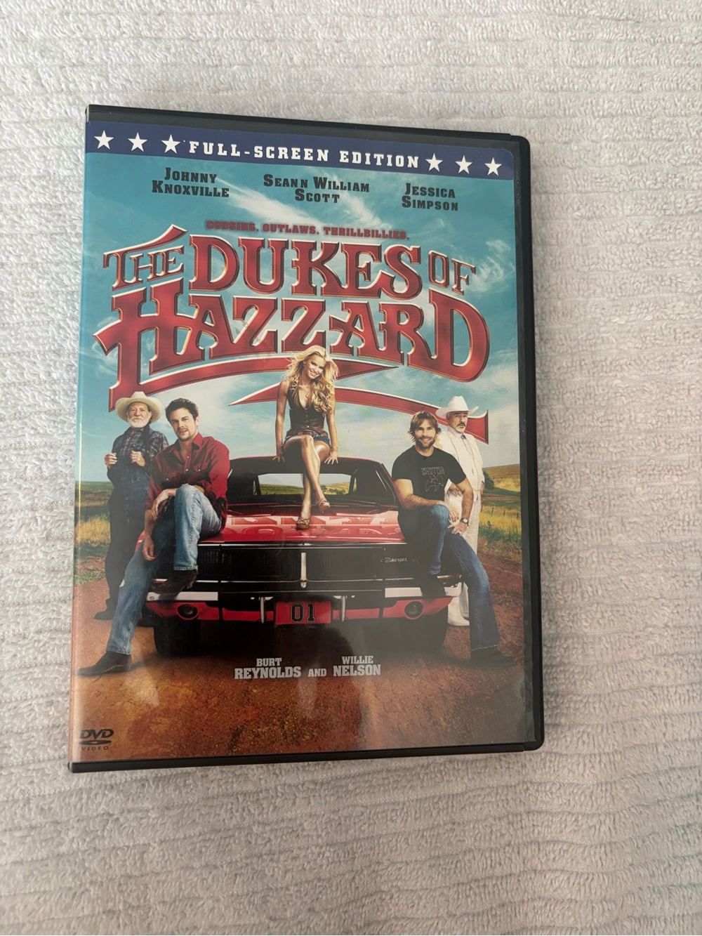 Warner Bros. The Dukes of Hazzard DVD - Red, Blue & Black Cover